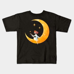 Golden moonlight Kids T-Shirt